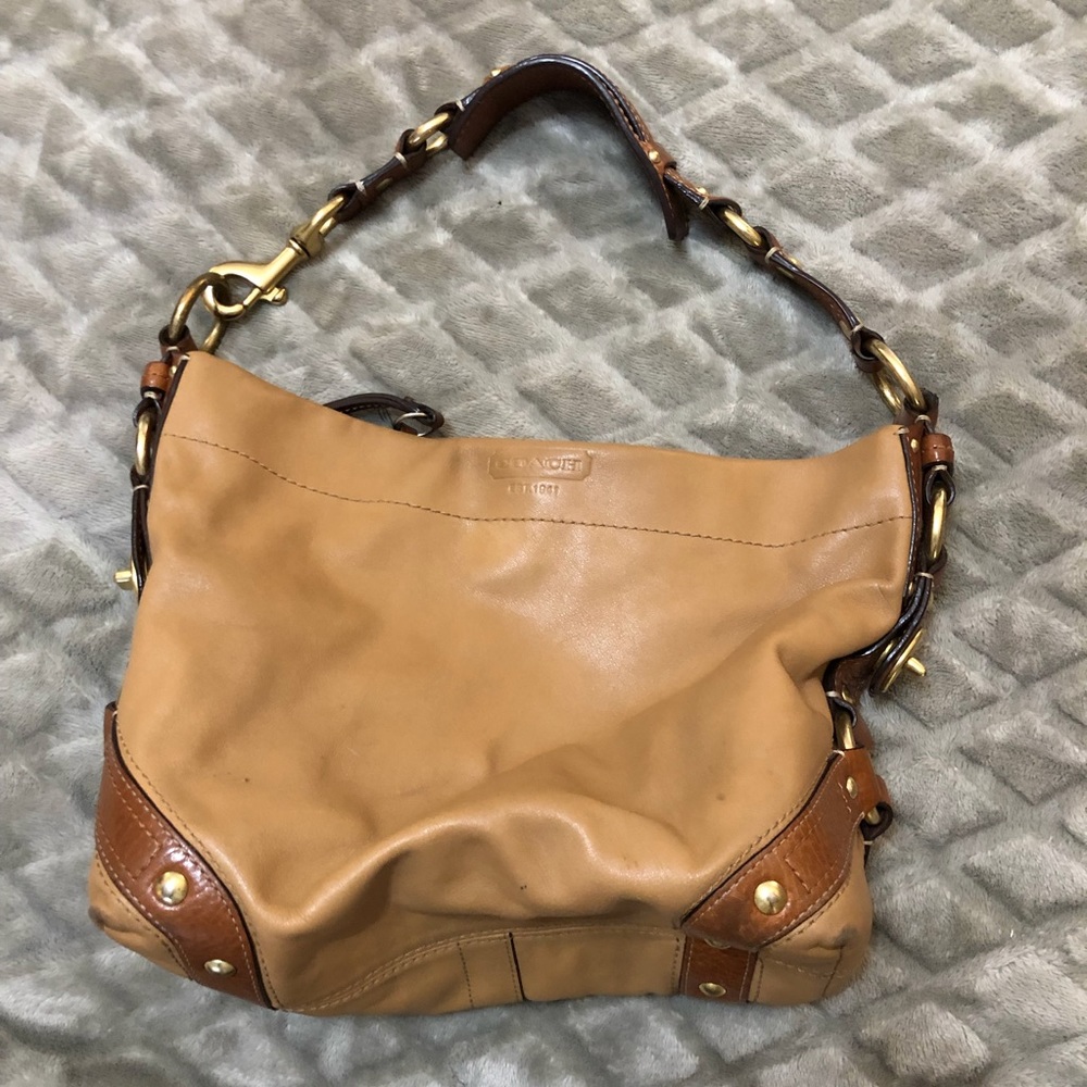 Coach Carly leather shoulder bag